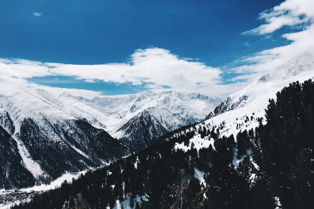 white snow-covered mountain during daytime