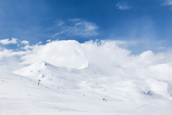 Snow covered mountain — Livigno, Italy