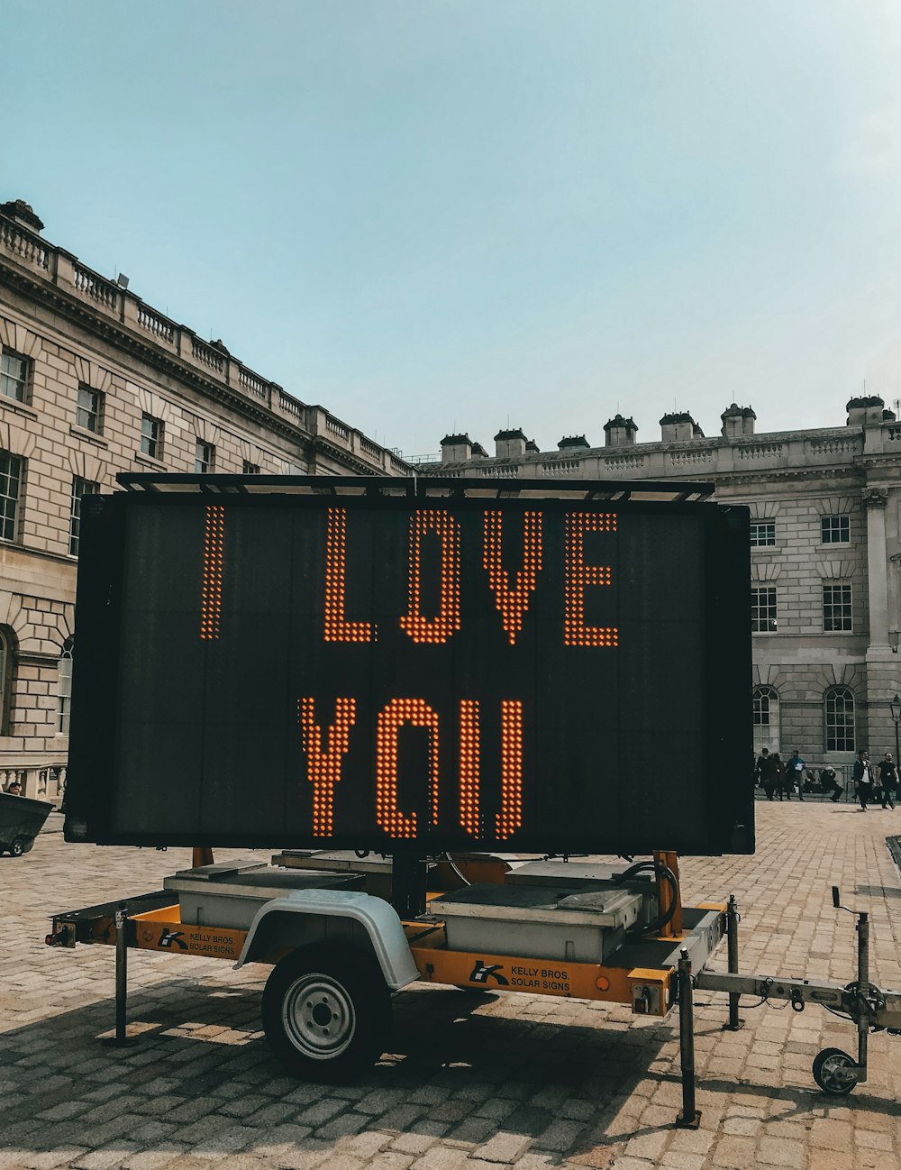 black LED signage