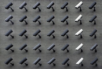 A variety of surveillance cameras displayed.