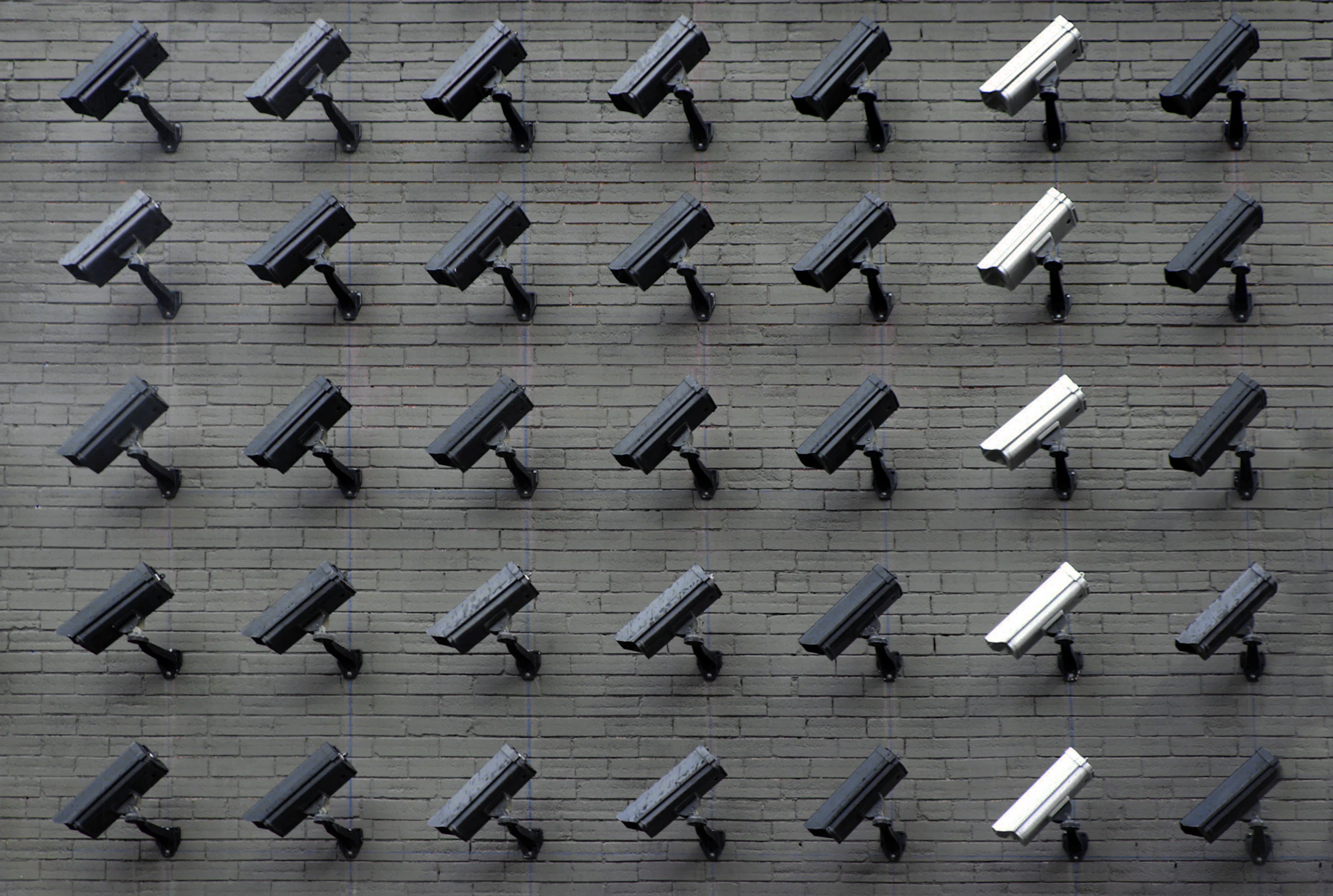 Professional security camera protecting a modern property