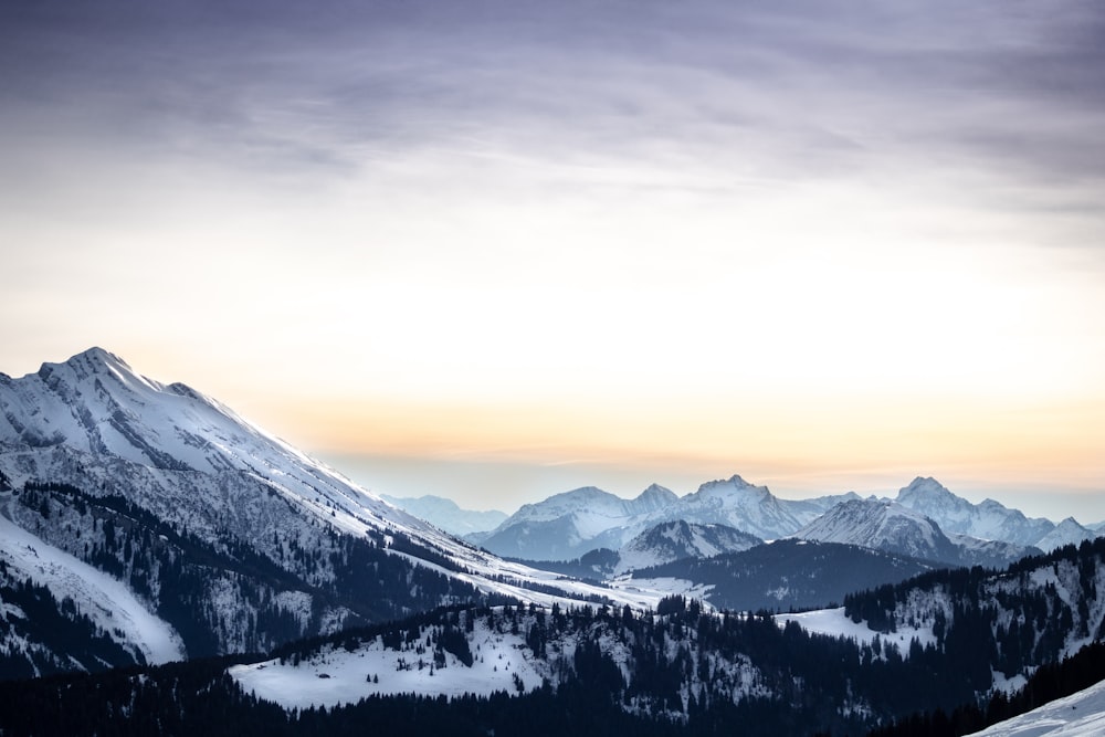 aerial photography of snow capped mountain during daytime