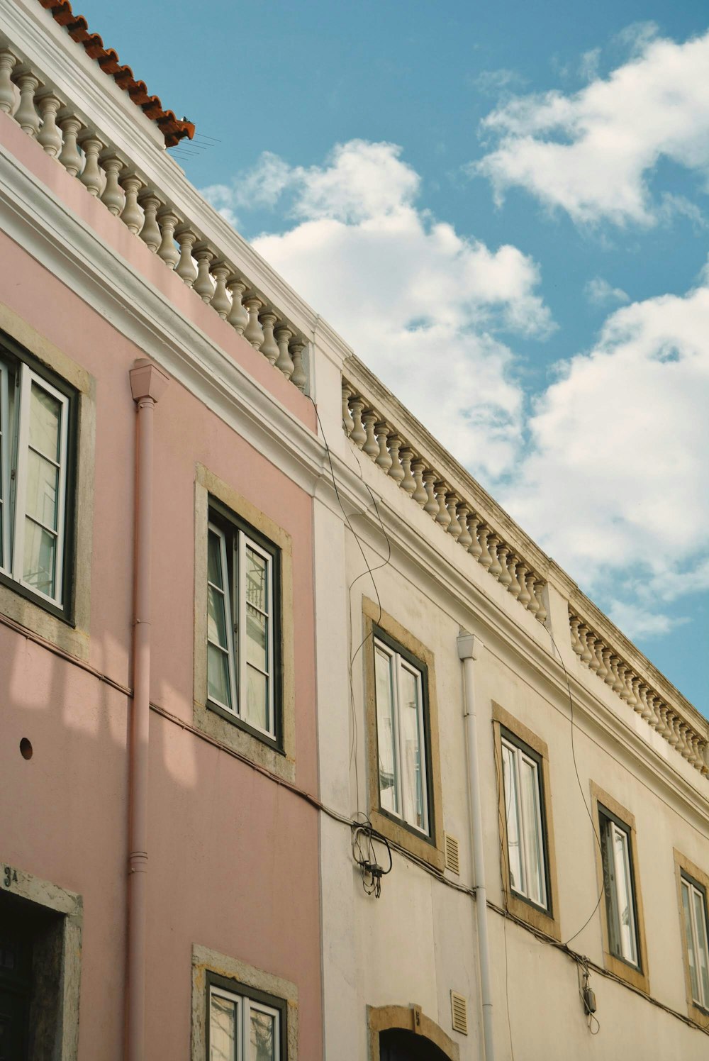 brown and white building