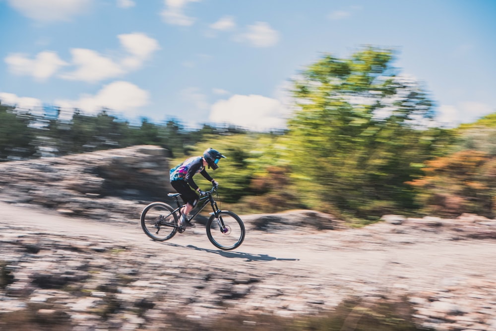 man riding bicycle