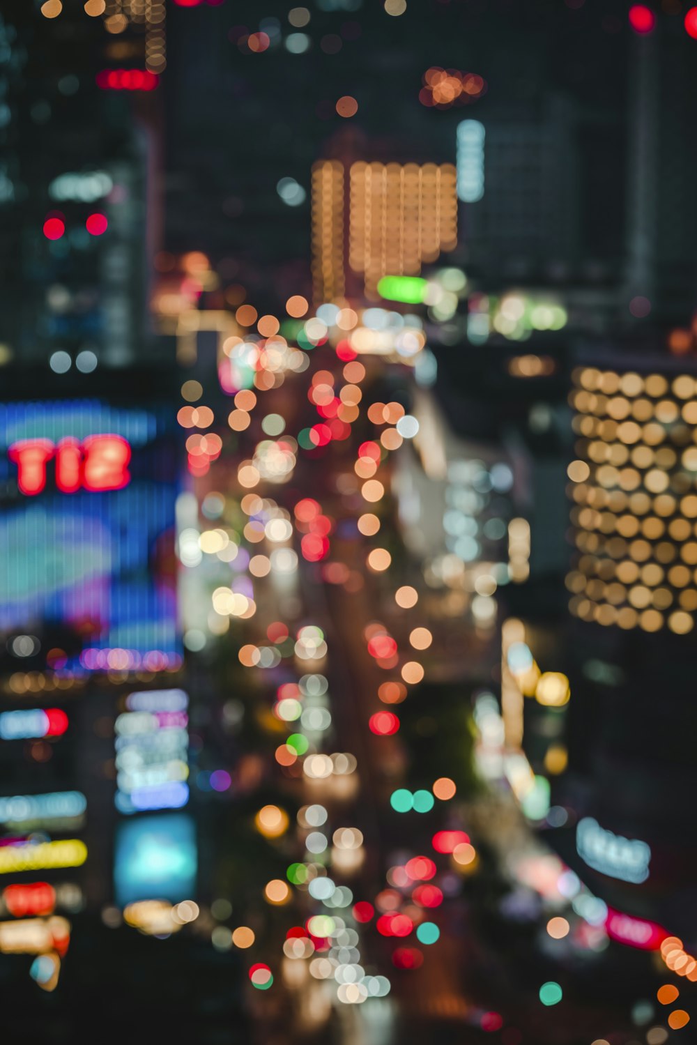 multicolored street bokeh photography