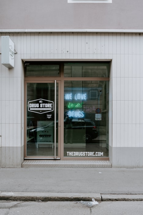 Modern glass storefront - professional branding achievable on a startup budget