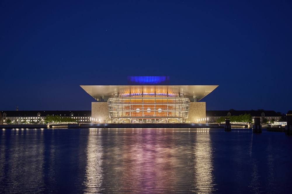 building near body of water