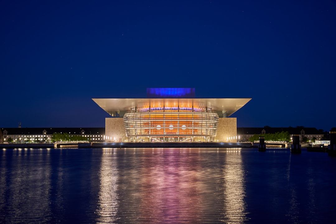 building near body of water