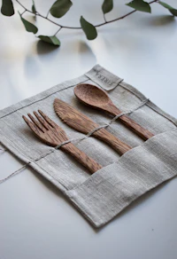 Olive Wood Salad Servers view 1
