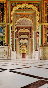 multicolored hallway rope