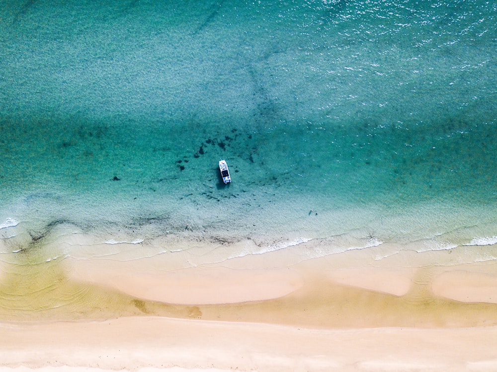 aerial photography body of water