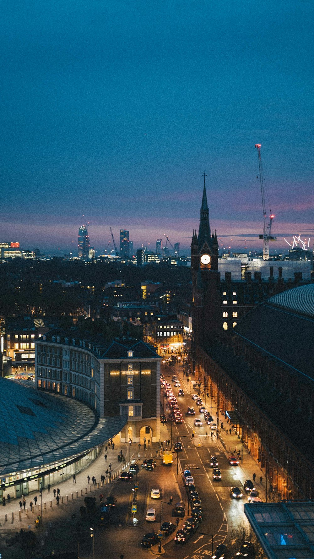 city during night