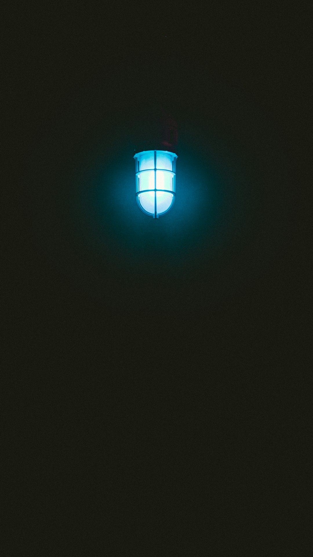 lighted blue pendant lamp