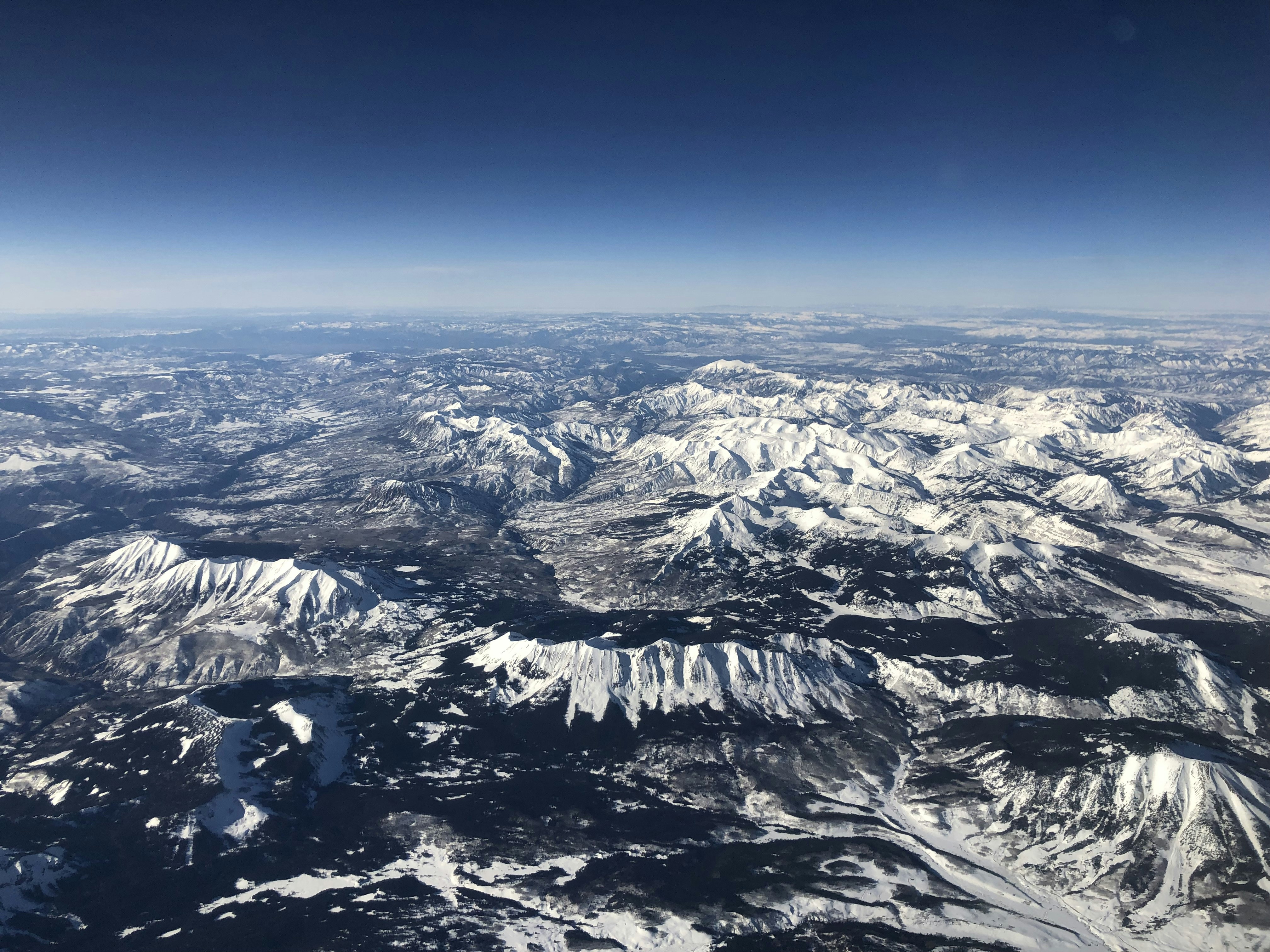 gray mountain under blue sky