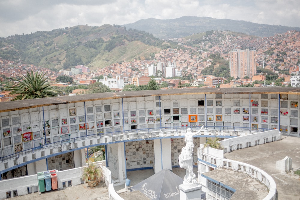 view of 2 floors cemetery