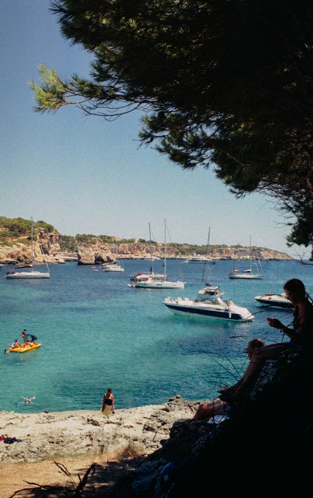 white boat on the ocean