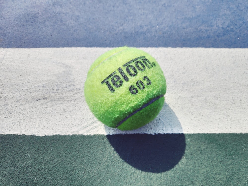 green Teloon tennis ball