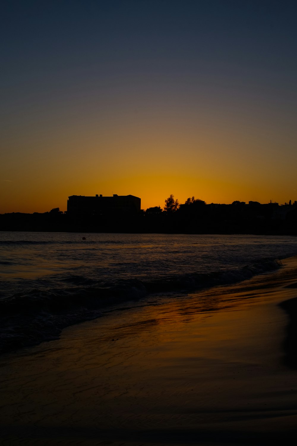 seashore during golden hour