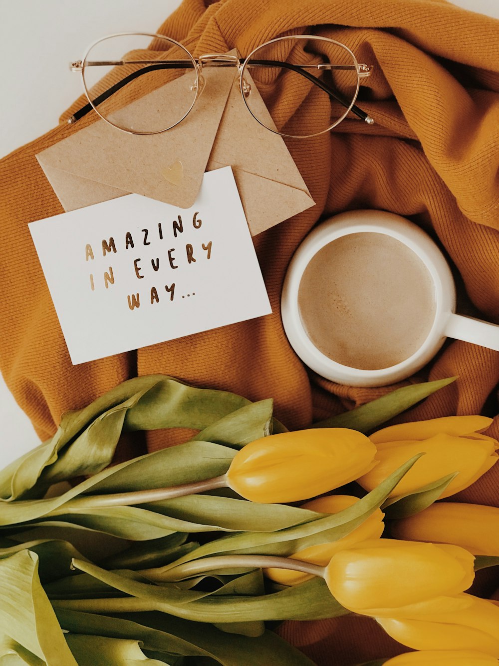 yellow tulip flowers