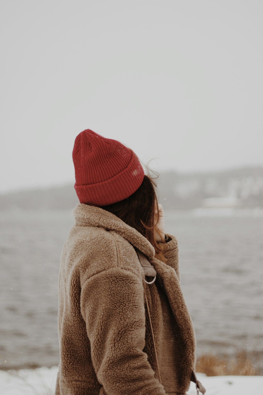 woman near ocean