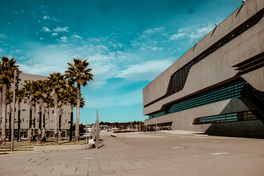 grey concrete building