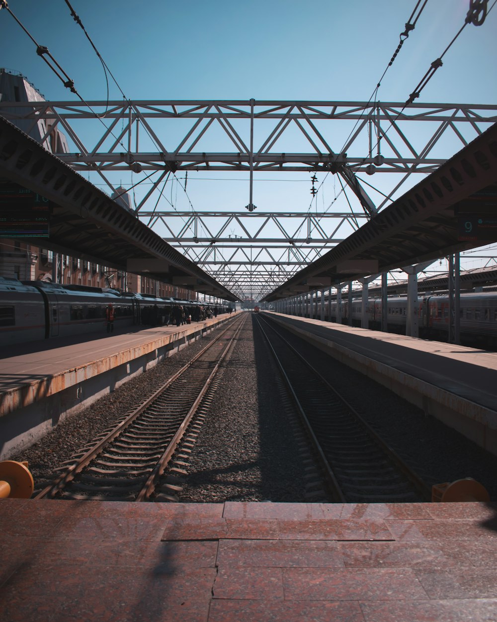 people at the train station during day