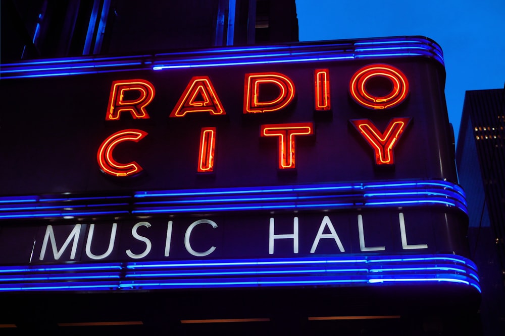 radio city music hall signage