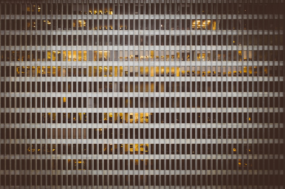 a close up of a building with a lot of windows