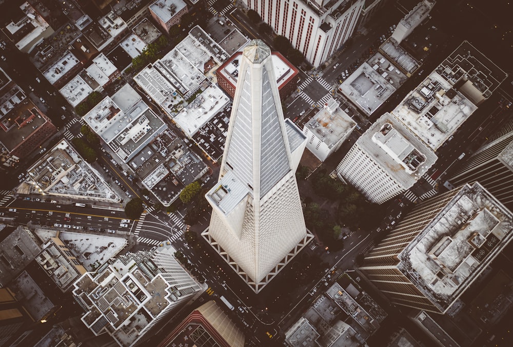 aerial photography of buildings