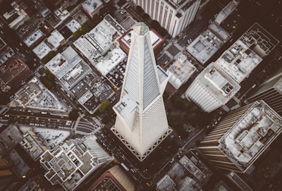 aerial photography of buildings