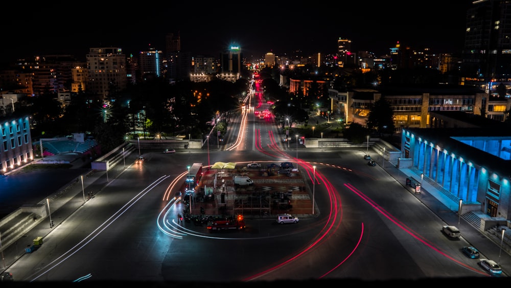 cars parked in front of building