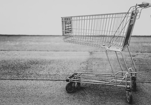 grey shopping cart