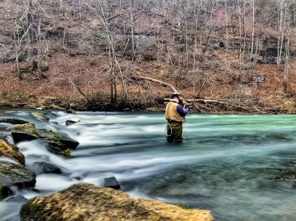 man on body of water