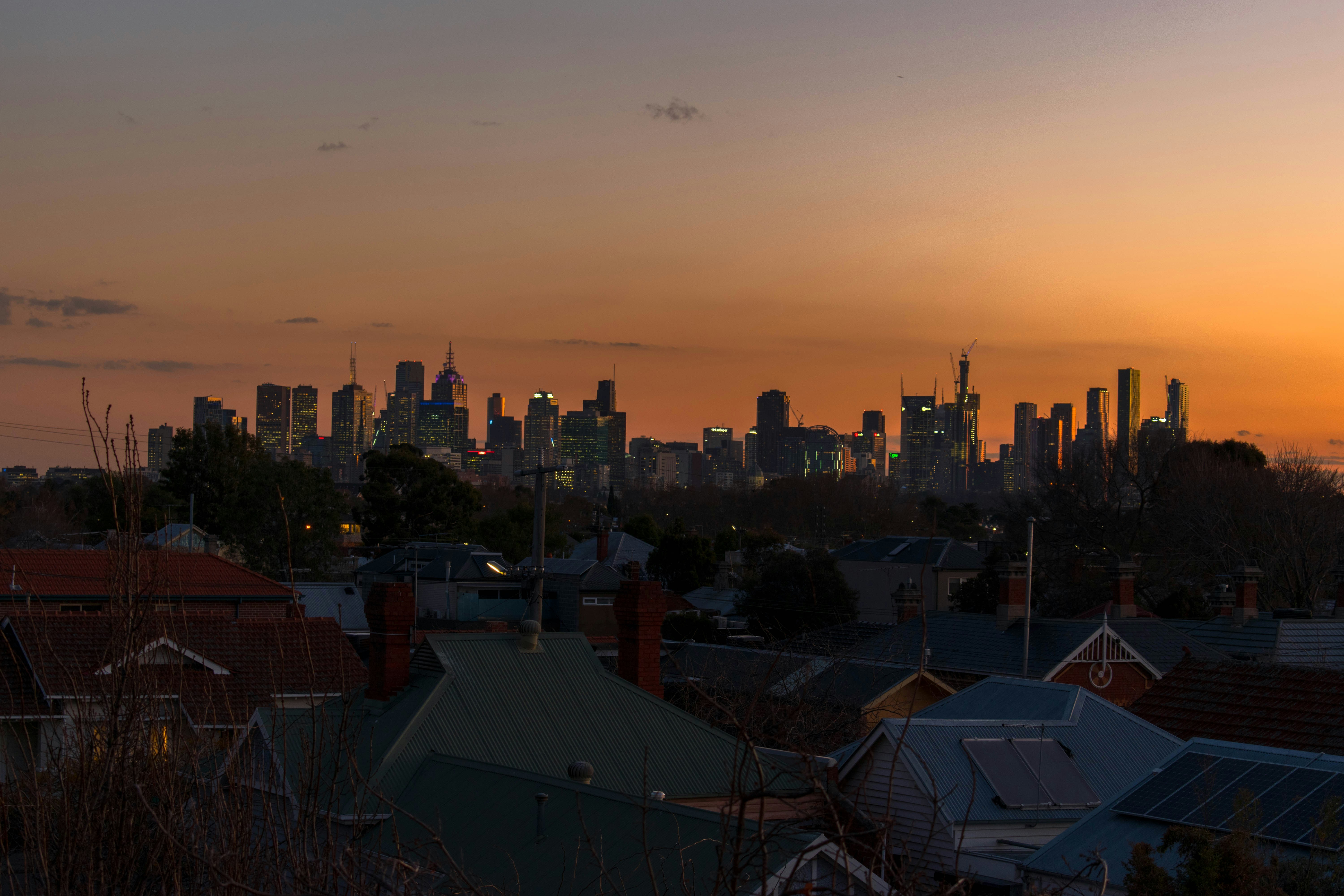 cityscape at night