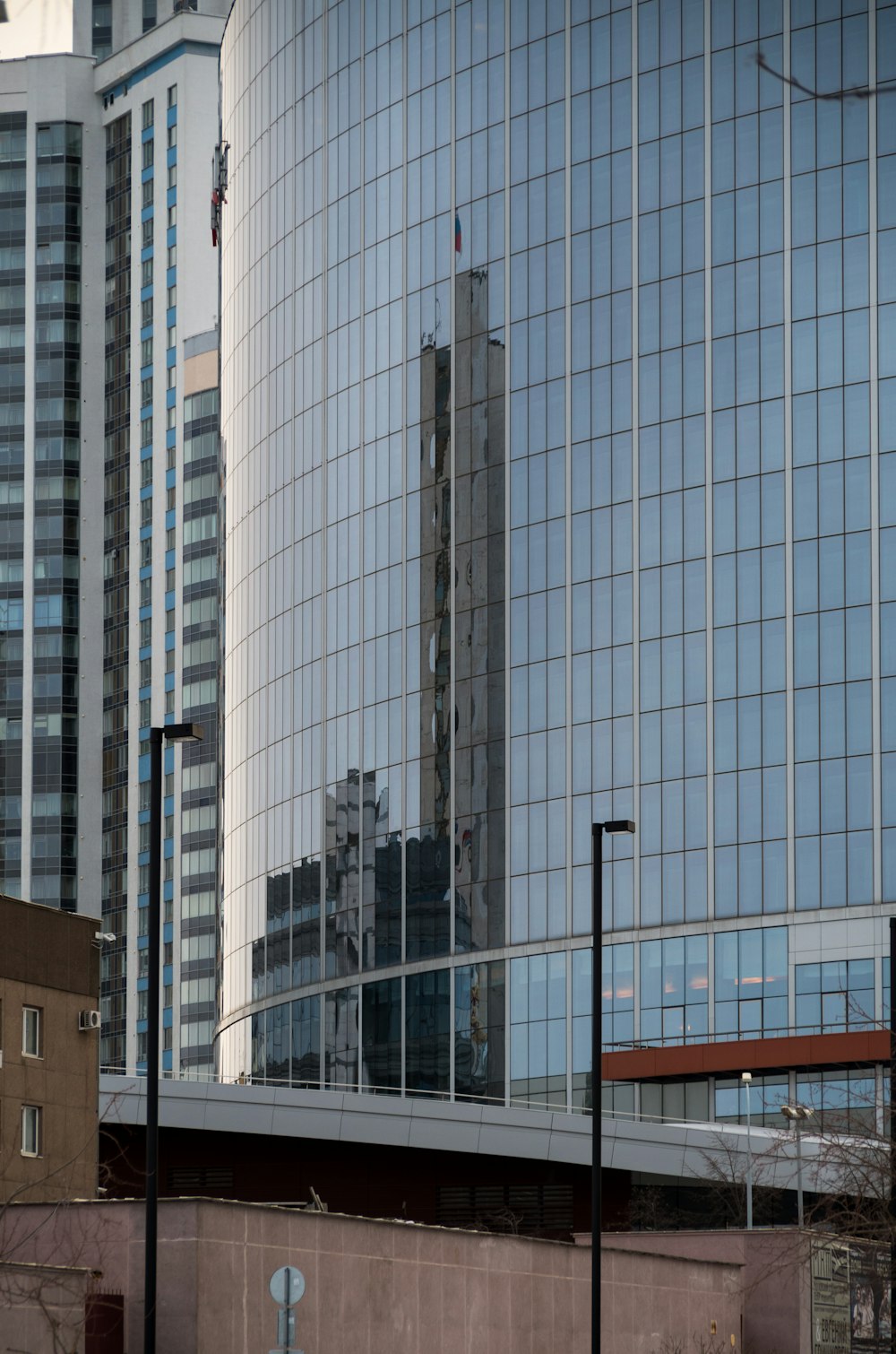 curtain wall building close-up photography