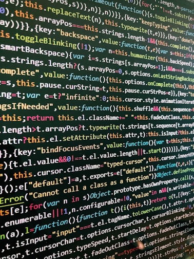 multicolored text