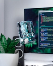green and black circuit board