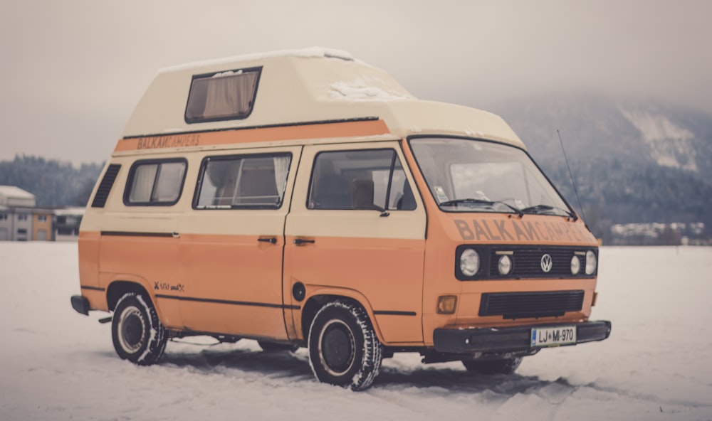 orange Volkswagen van