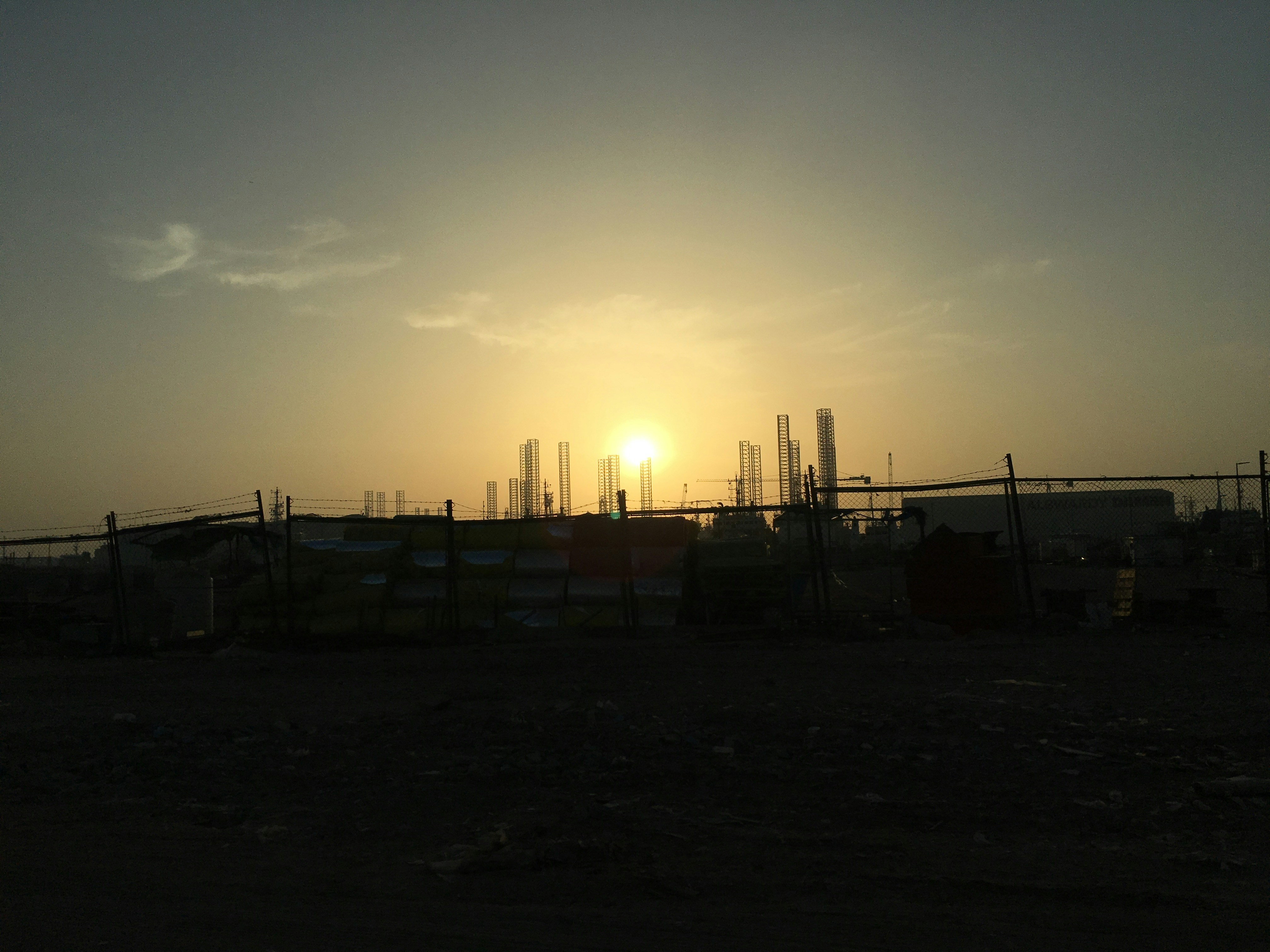silhouette of building