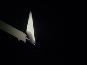 A serene candlelit altar with a glowing candle.