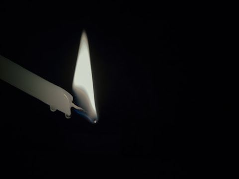 A candle lit in remembrance and hope.