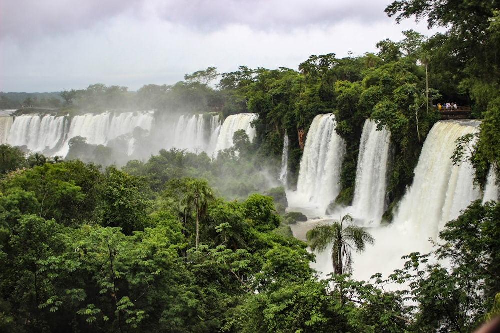 waterfall during daytime