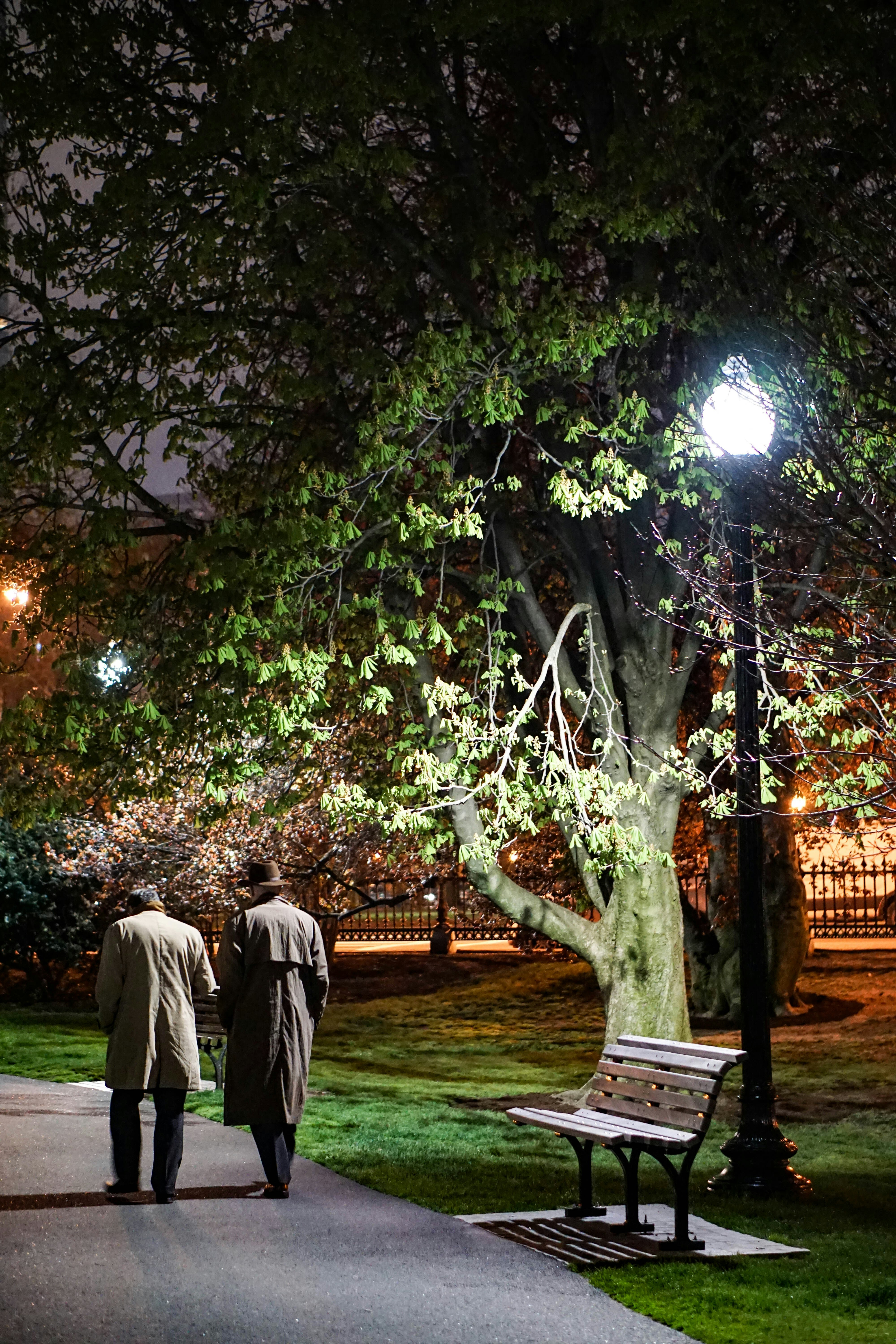 due uomini che camminano sul sentiero