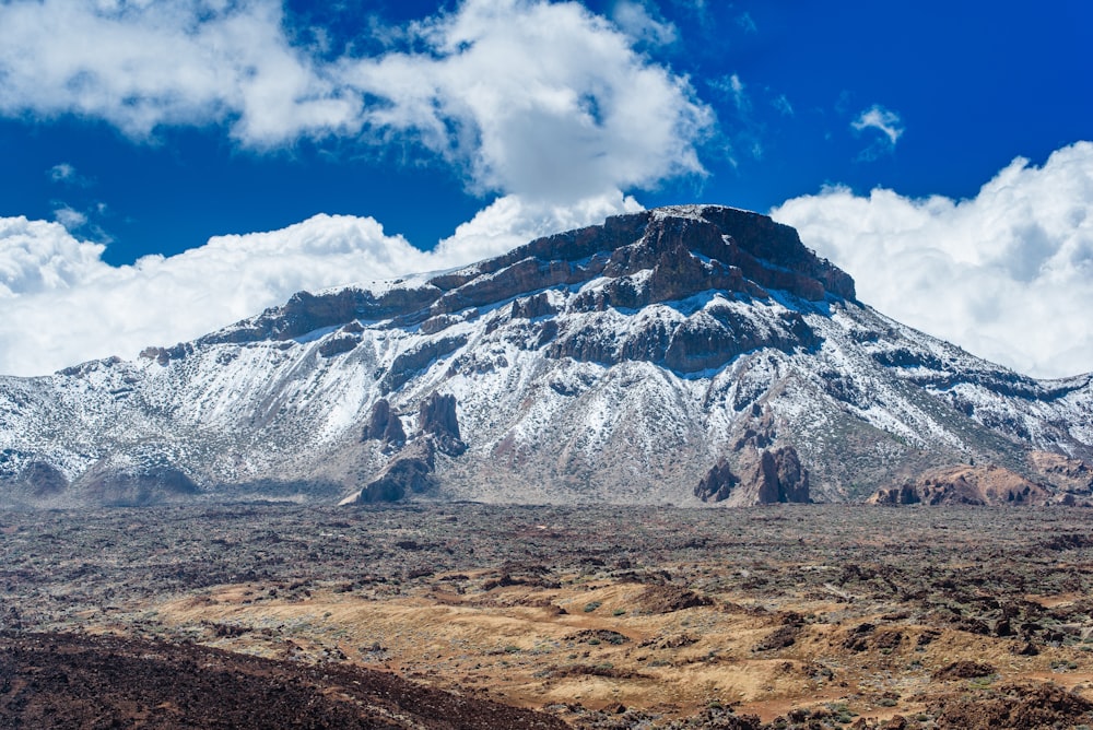 snow covered mountain during daytime