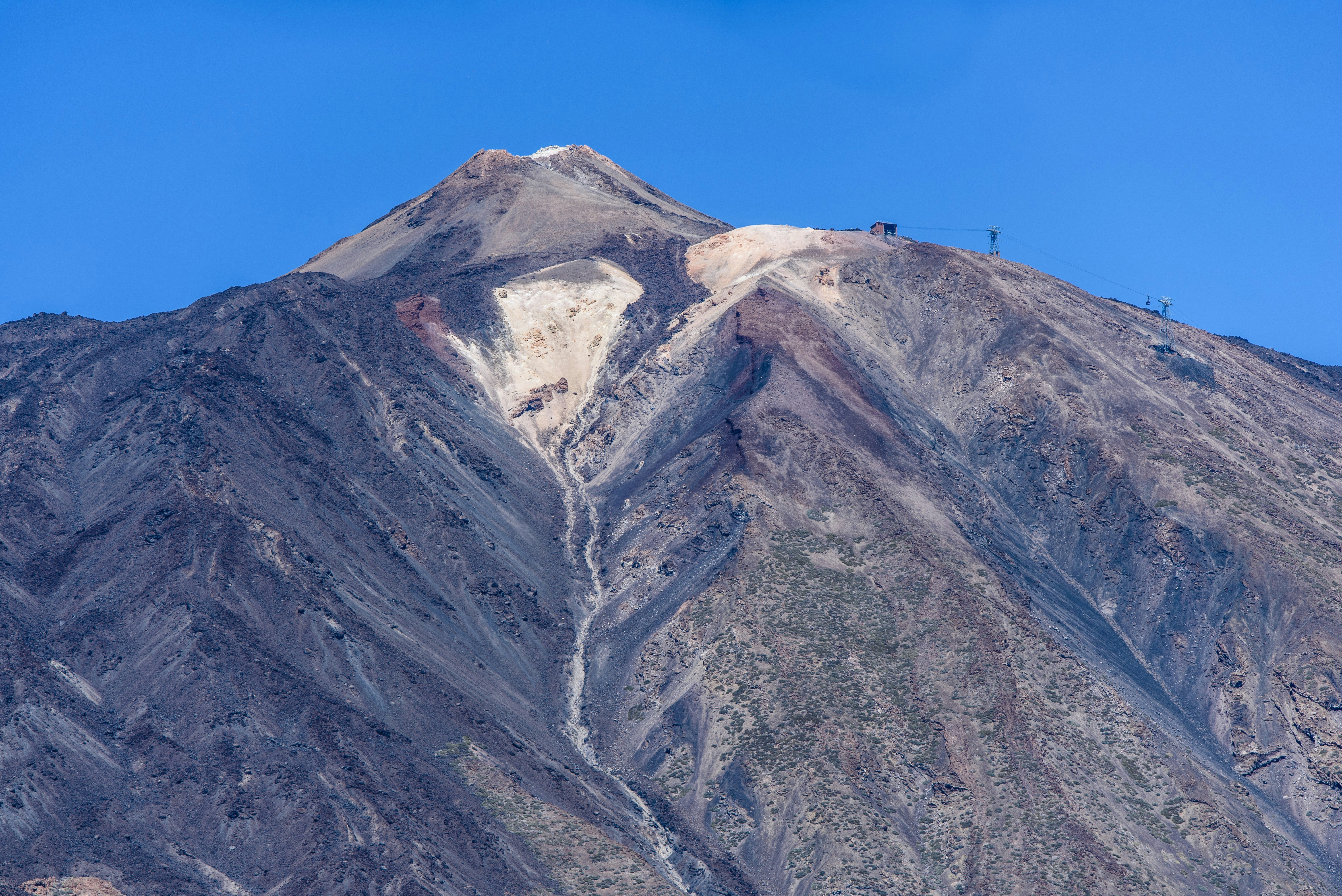 mountain view under blue skies