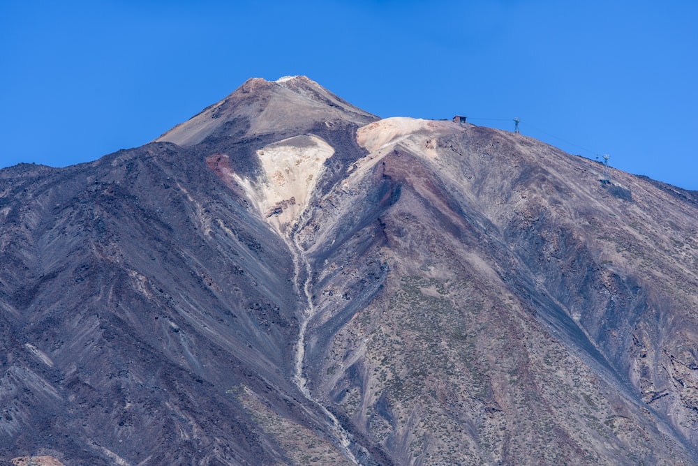 mountain view under blue skies