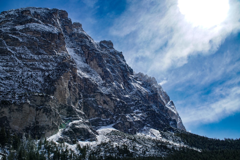 view of mountain summit at daytime