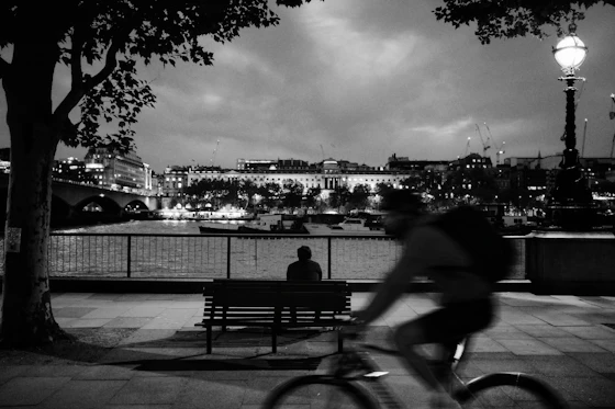 The quiet distance of being two hours away at night.