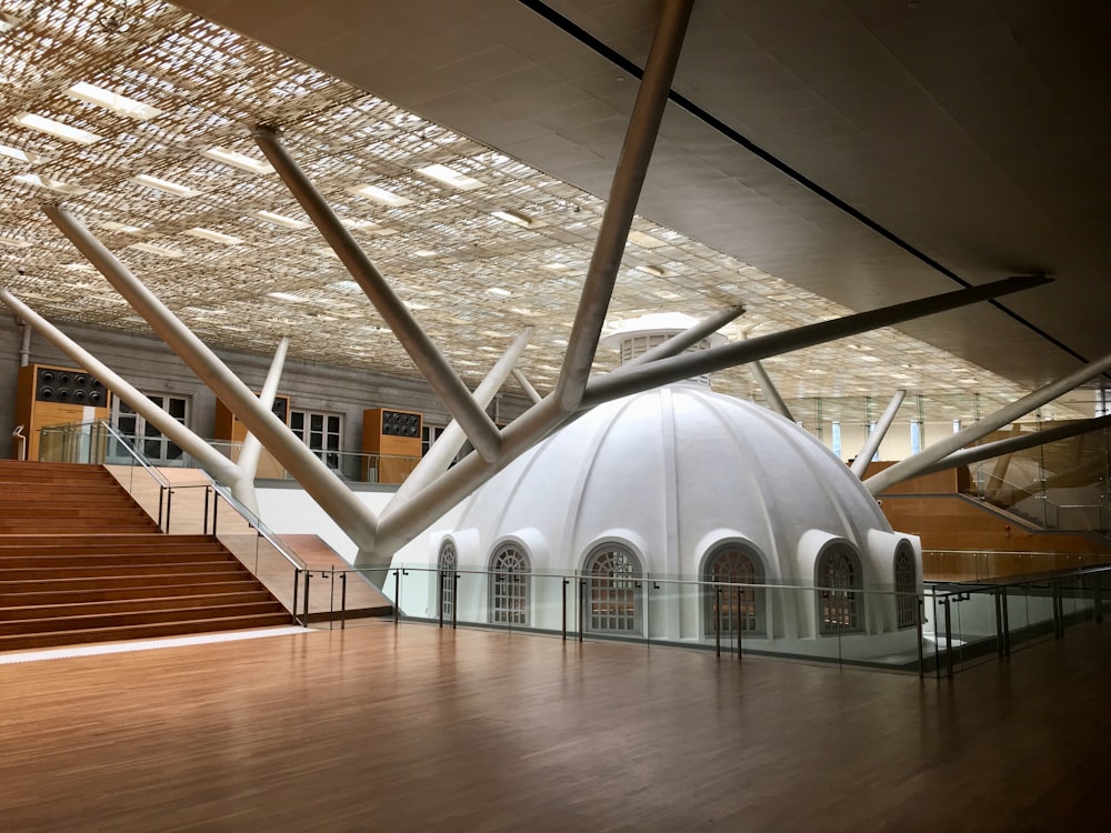 dome building inside museum