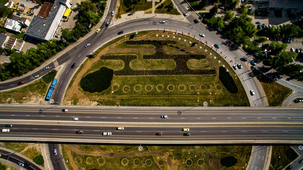 fotografia aerea dell'autostrada